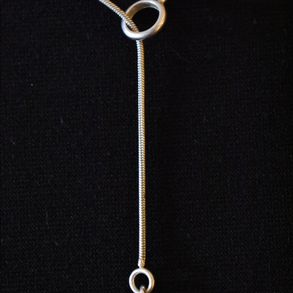 Rhinestone Lariat Y Shape Minimalist Necklace - Picture 3 of 5